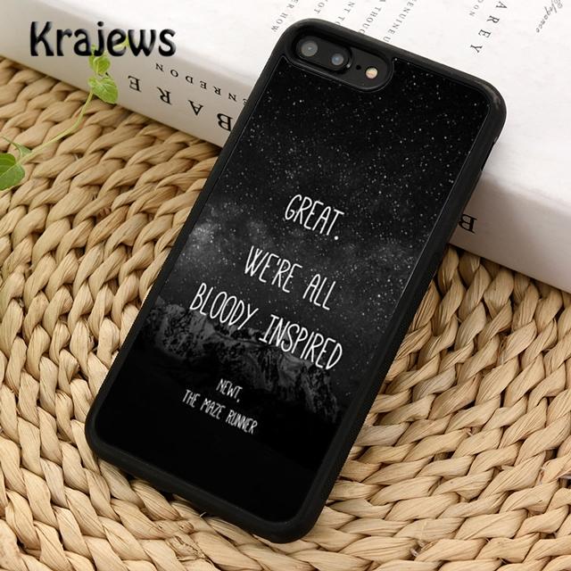 Чехол для телефона Krajews The Maze Runner Poster Newt для iPhone 17 Air 16 15 14 plus 11 12 13 pro max coque Fundas