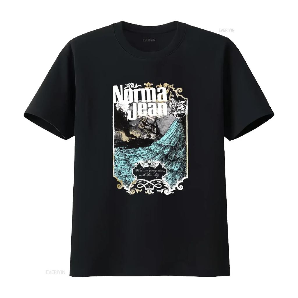 Ремейк футболки группы Norma Jean мы не пойдем ко дну на этом корабле TE6138 винтажная стильная слегка модная