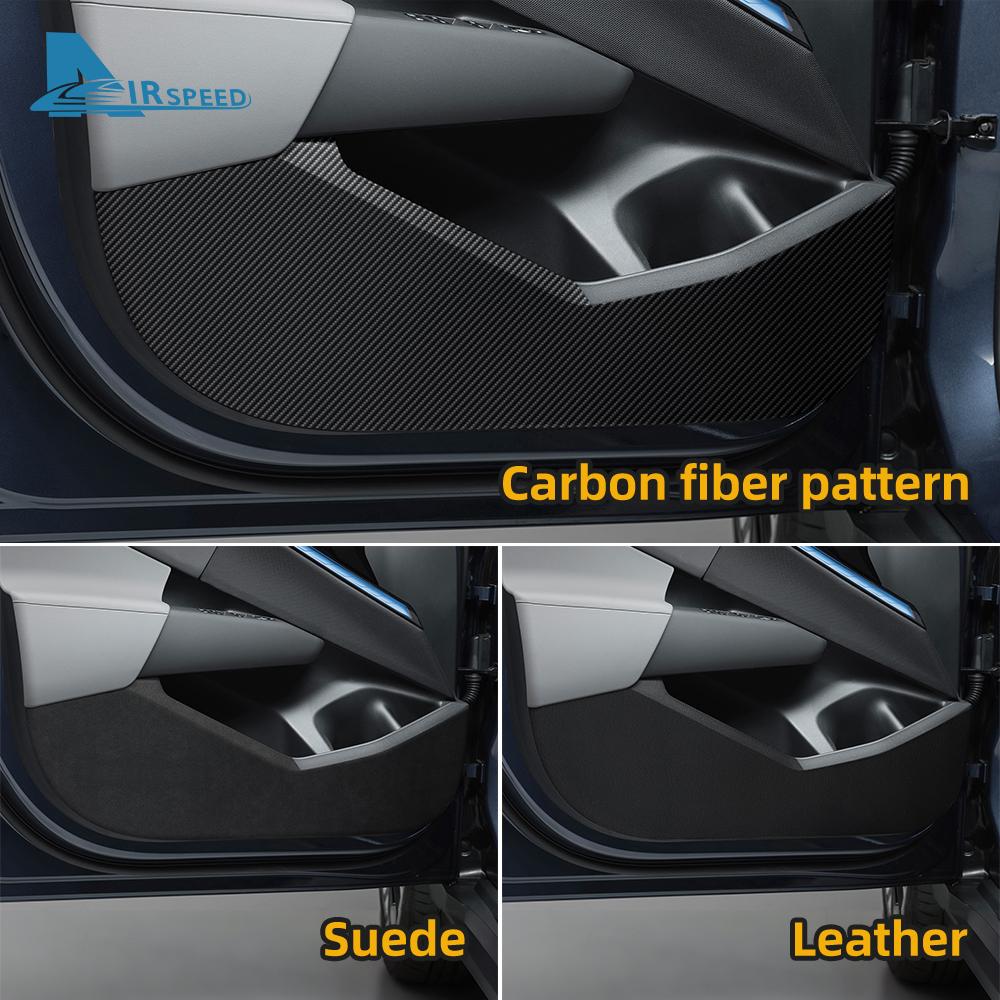 Car Front Door Anti-Kick Pad Sticker for BMW X3 G45 2025 2026 Interior Protection PU Leather
