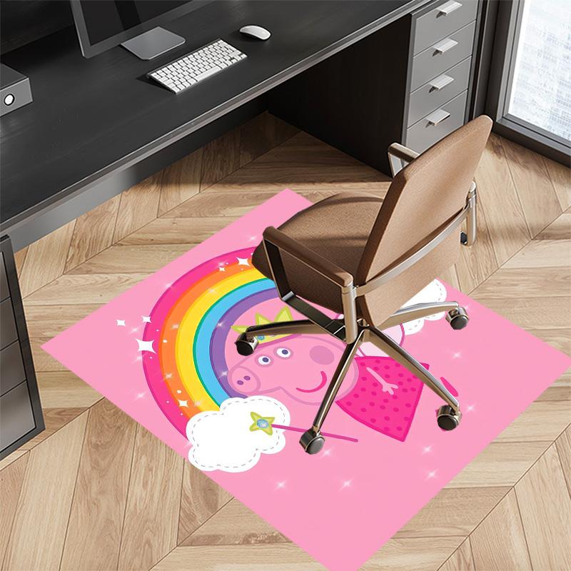 Peppa Pig2 Printed Absorbent Washable Carpet, Non-Slip Bathroom Mats, Kitchen Rugs, Yoga Mat,Living Room Entrance, Camping Picnic Rugs