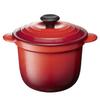 Le Creuset литой эмалированный горшок кокотница каждые 18 вишневый красный газовый IH духовой шкаф совместим с японским [Авторизованный продукт]