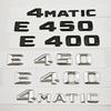 3D ABS Car Letter Logo E400 E450 4MATIC Rear Trunk Sticker Emblem For Mercedes Benz E Class E400 E450 W213 Auto Tail Accessories