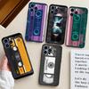 Ретро VHS Кассета Силиконовый Мягкий Чехол Для iPhone 17 Air 11 14 15 16 Pro Max 12 13 Mini 16 Plus 16e Задняя Крышка