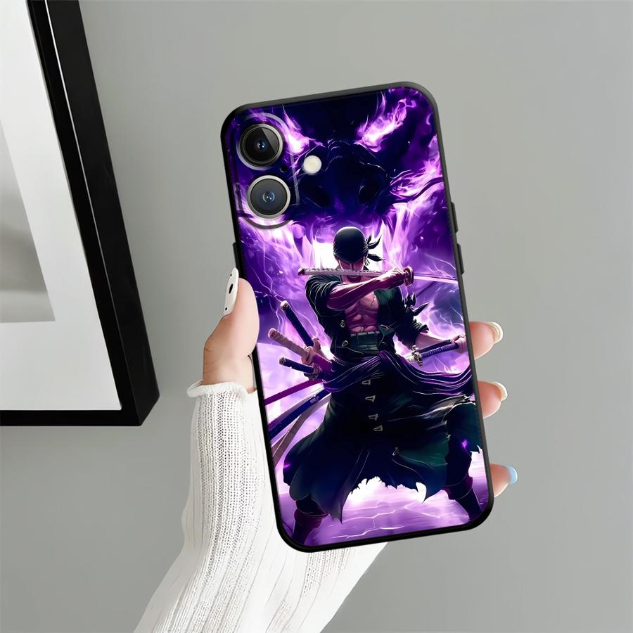 Чехол для телефона One Piece Zoro для iPhone 14 13 Mini 7 8 15 Plus 12 17 16 Pro Max X XS XR SE 11 17Air