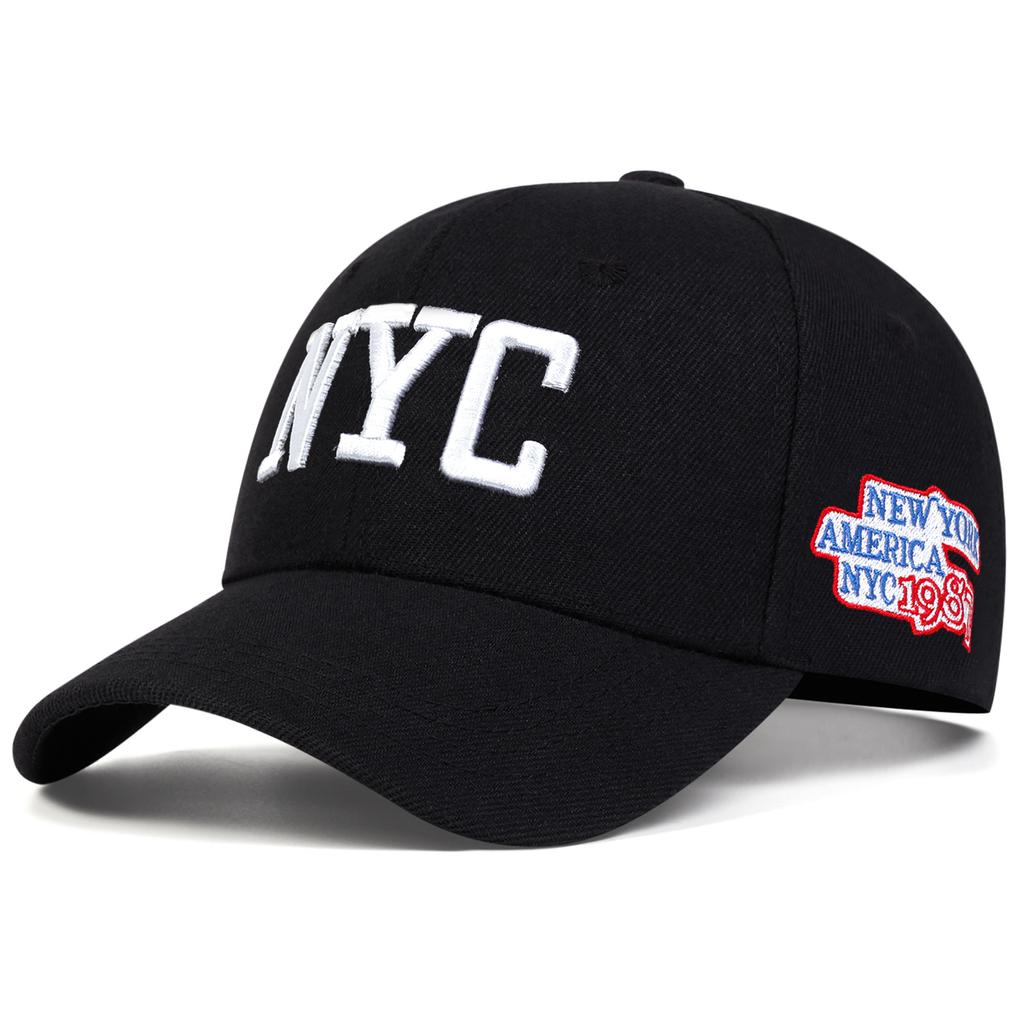 Unisex NYC Letter Embroidery Baseball Caps Outdoor Adjustable Spring and Autumn Casual Sunscreen Hat
