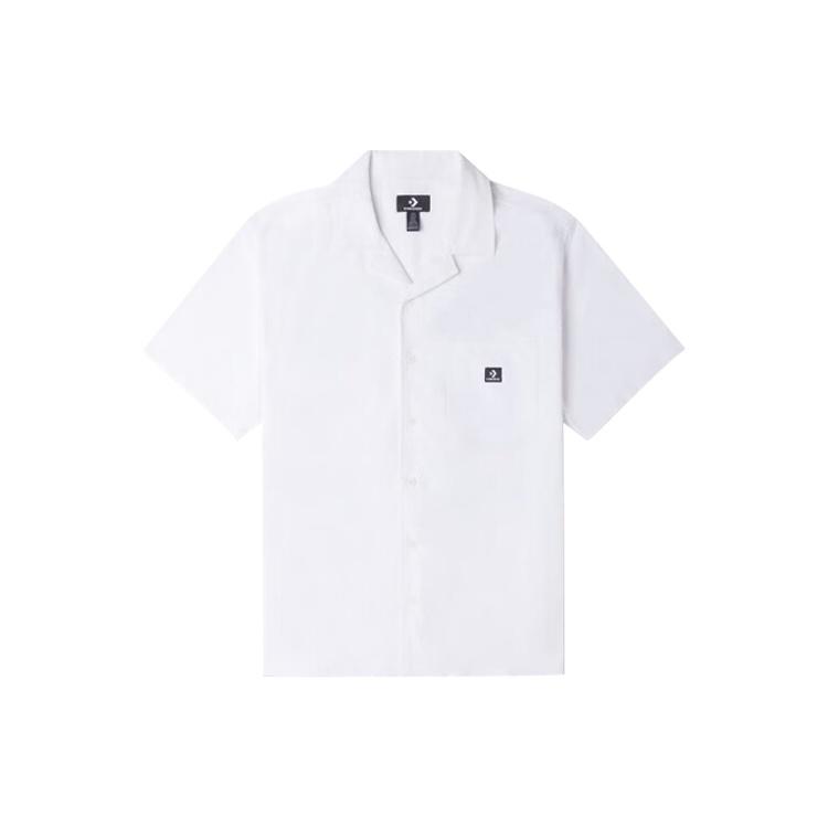 Converse Skate Woven Polo Shirt Asia Sizing 'White' Men's 10024751-A02