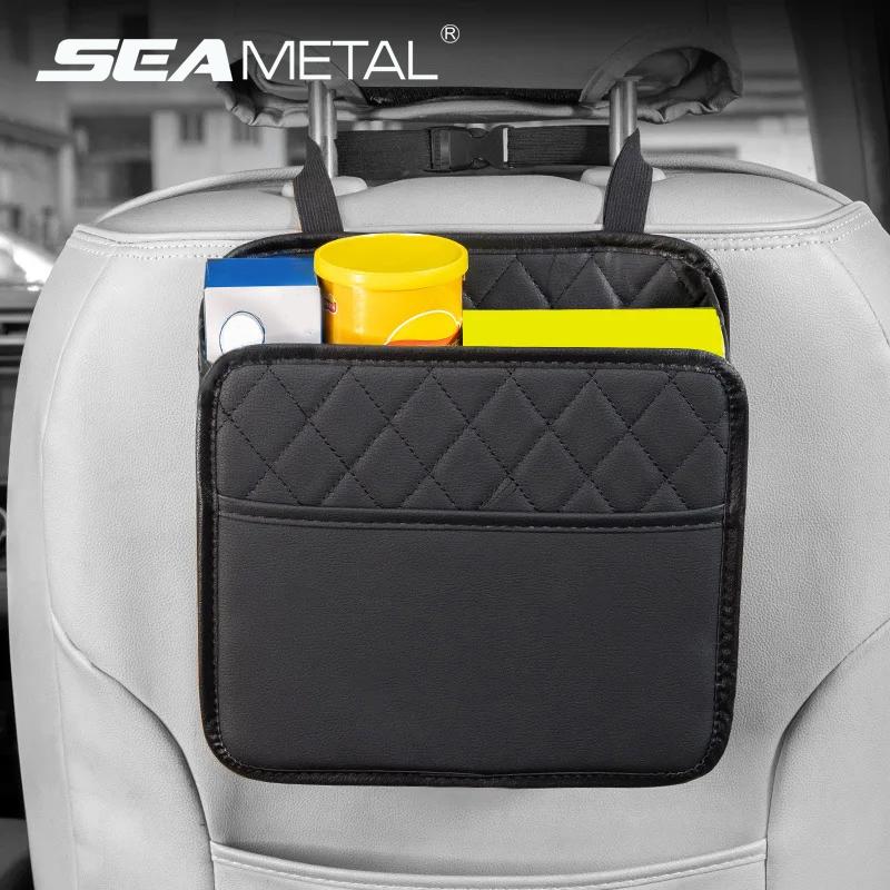 SEAMETAL Car Back Seat Storage Box Car Organizer Auto Waterproof Pocket Sundries Case Car Backseat Organizer Hanging Storage Bag