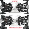 YEAHRUN Steel Front Rear CVD Drive Shafts Steering Portal Axle Stub for 1/18 RC Crawler Car Axial Capra 2WD UTB18 Accessories