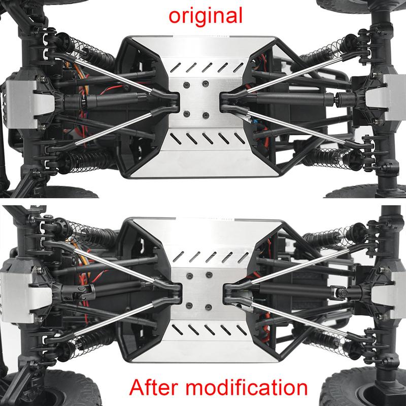 YEAHRUN Steel Front Rear CVD Drive Shafts Steering Portal Axle Stub for 1/18 RC Crawler Car Axial Capra 2WD UTB18 Accessories