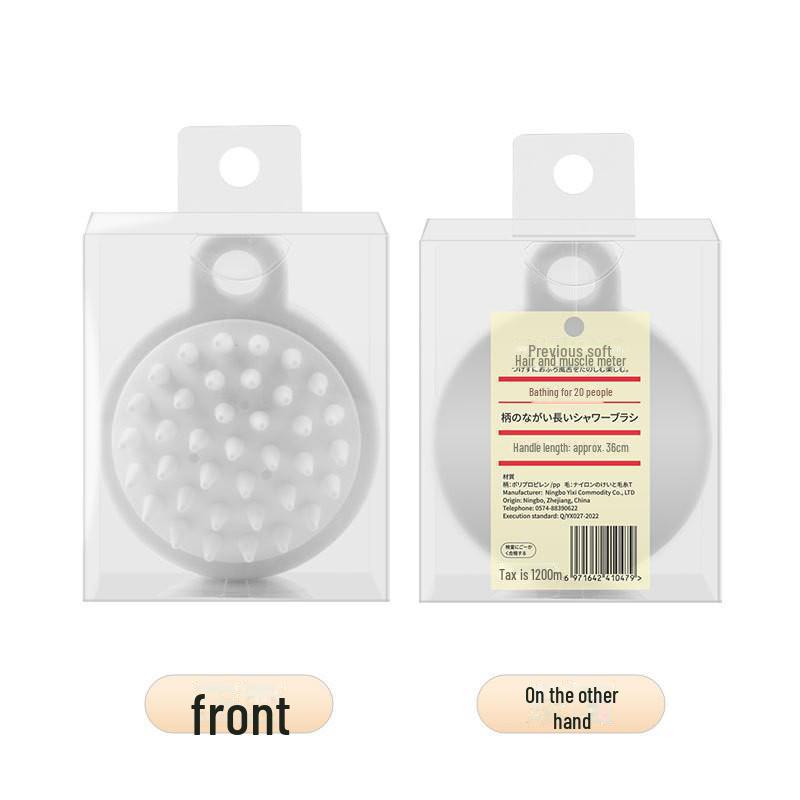 Силиконовый массажер для кожи головы: Японский шампунь и массажная щетка в комплекте