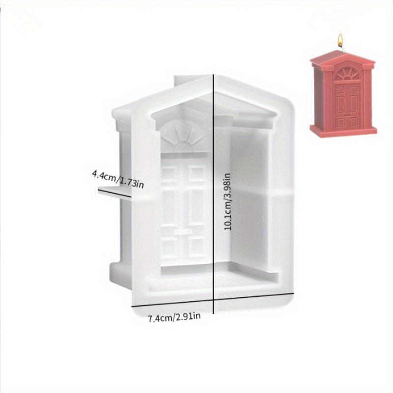 Новая силиконовая форма для свечей на окнах в европейском стиле, ароматизированная свеча, изготовление своими руками, ретро-двери, гипсовая смола, домашние поделки