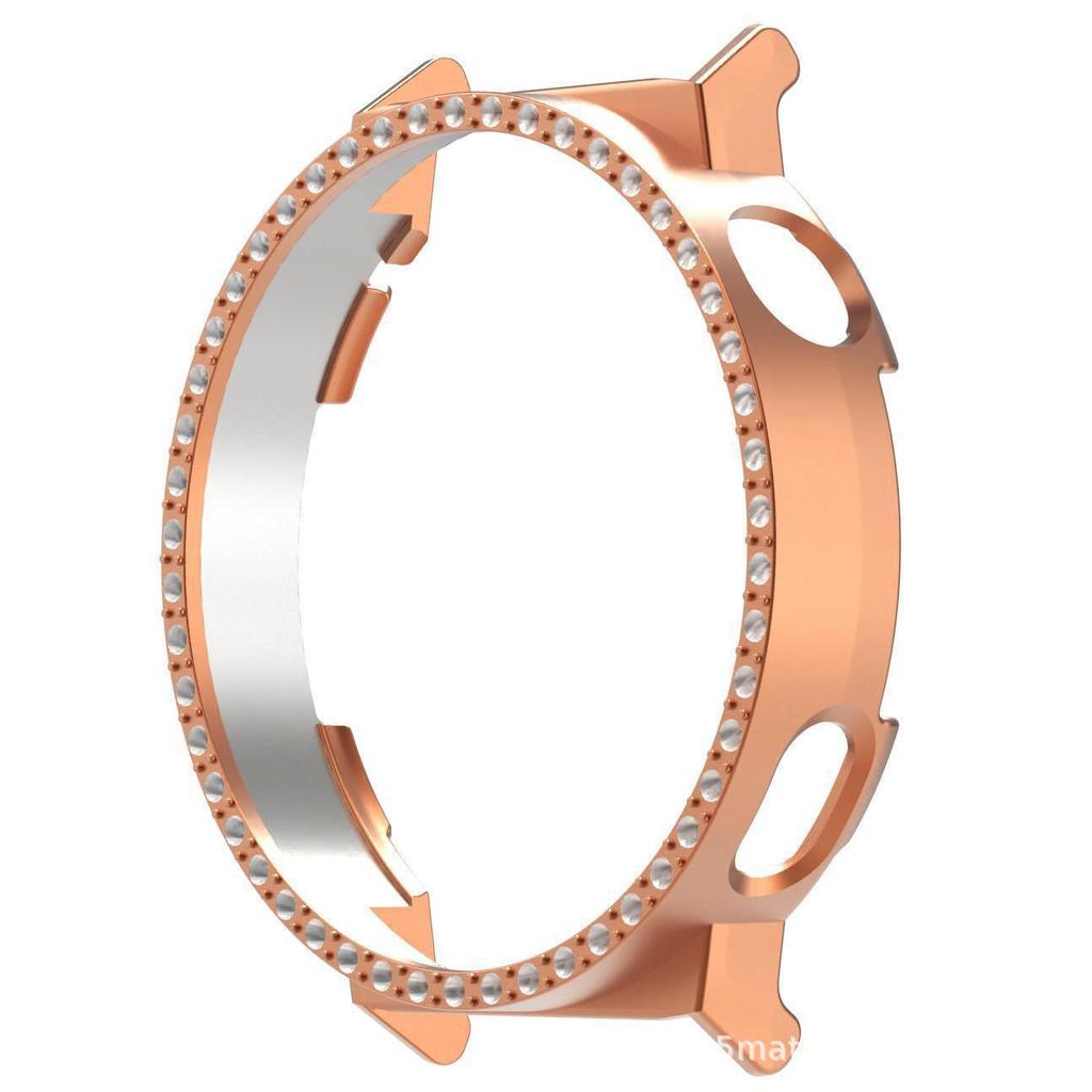 Защитный полуобхватывающий гальванизированный чехол с бриллиантами для Huawei Watch GT5 Pro 42 мм