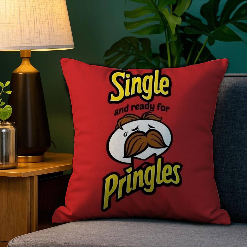 Классическая наволочка бренда P-Pringles из плюшевой ткани, мягкая, с двусторонней печатью, чехол для диванной подушки, декоративные чехлы для подушек