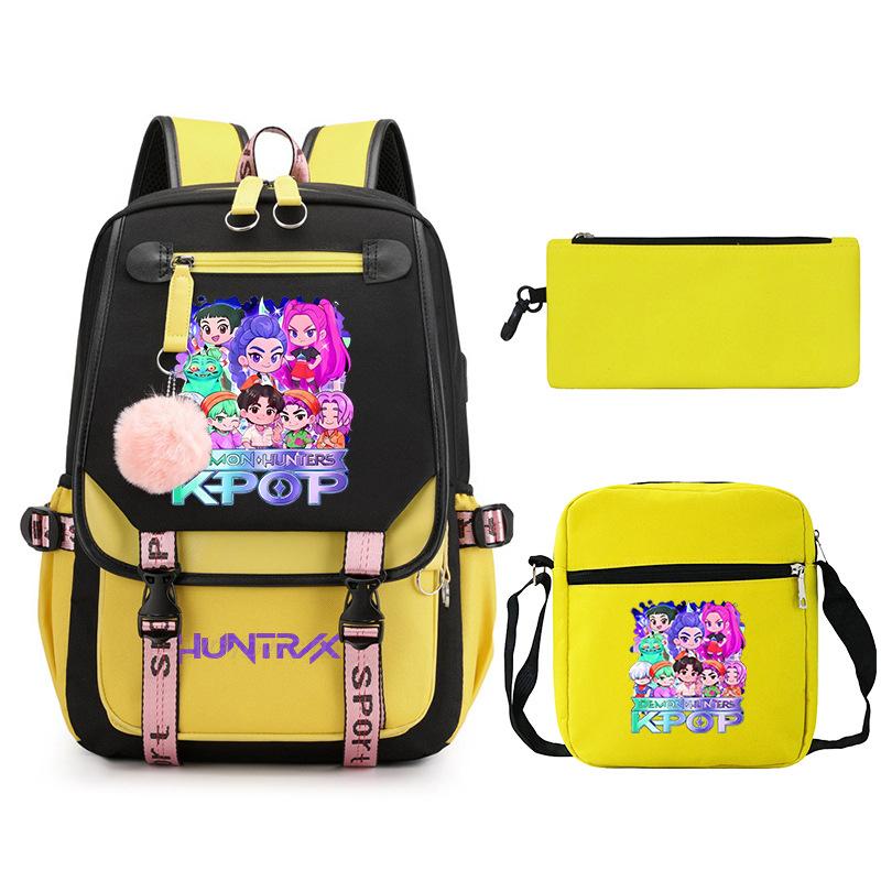 Animation Cartoon Printing High Value Fashion Shoulder Bag Casual Pencil Bag Campus Trend Student Schoolbag