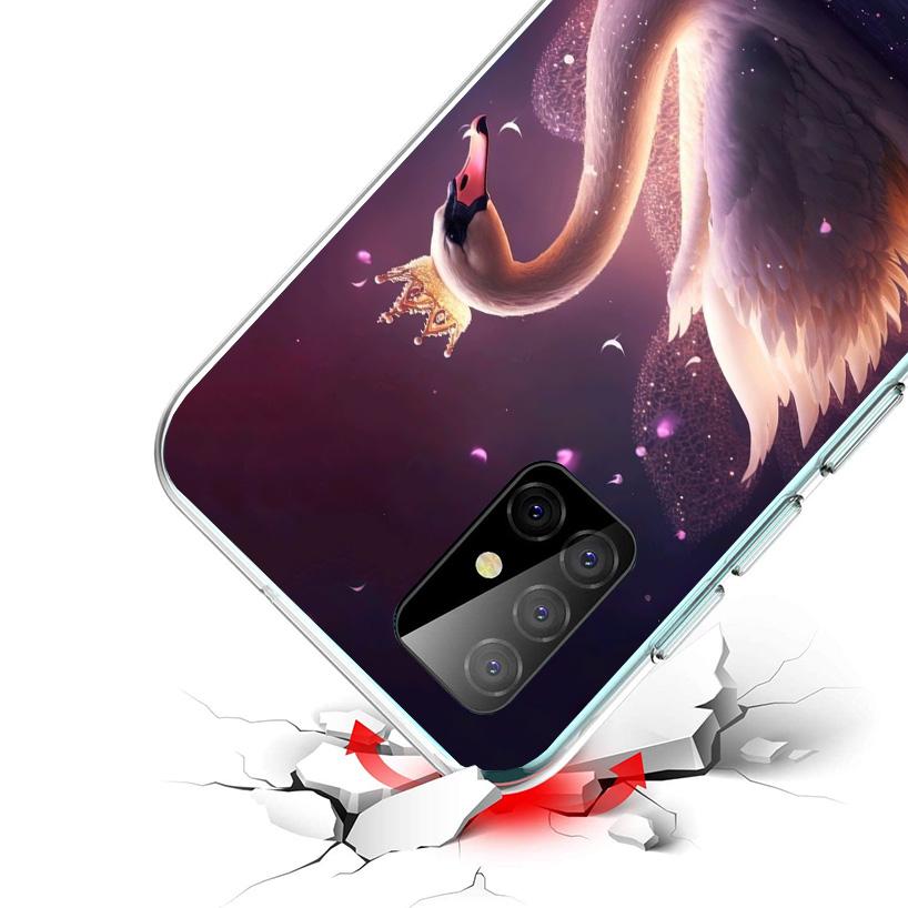 Чехол для телефона White Swan Grace Art для Samsung Galaxy A52 A32 A22 A12 A02S A50S A30S A51 A31 AA71 Note 20 Ultra 10 S10 Plus Galaxy