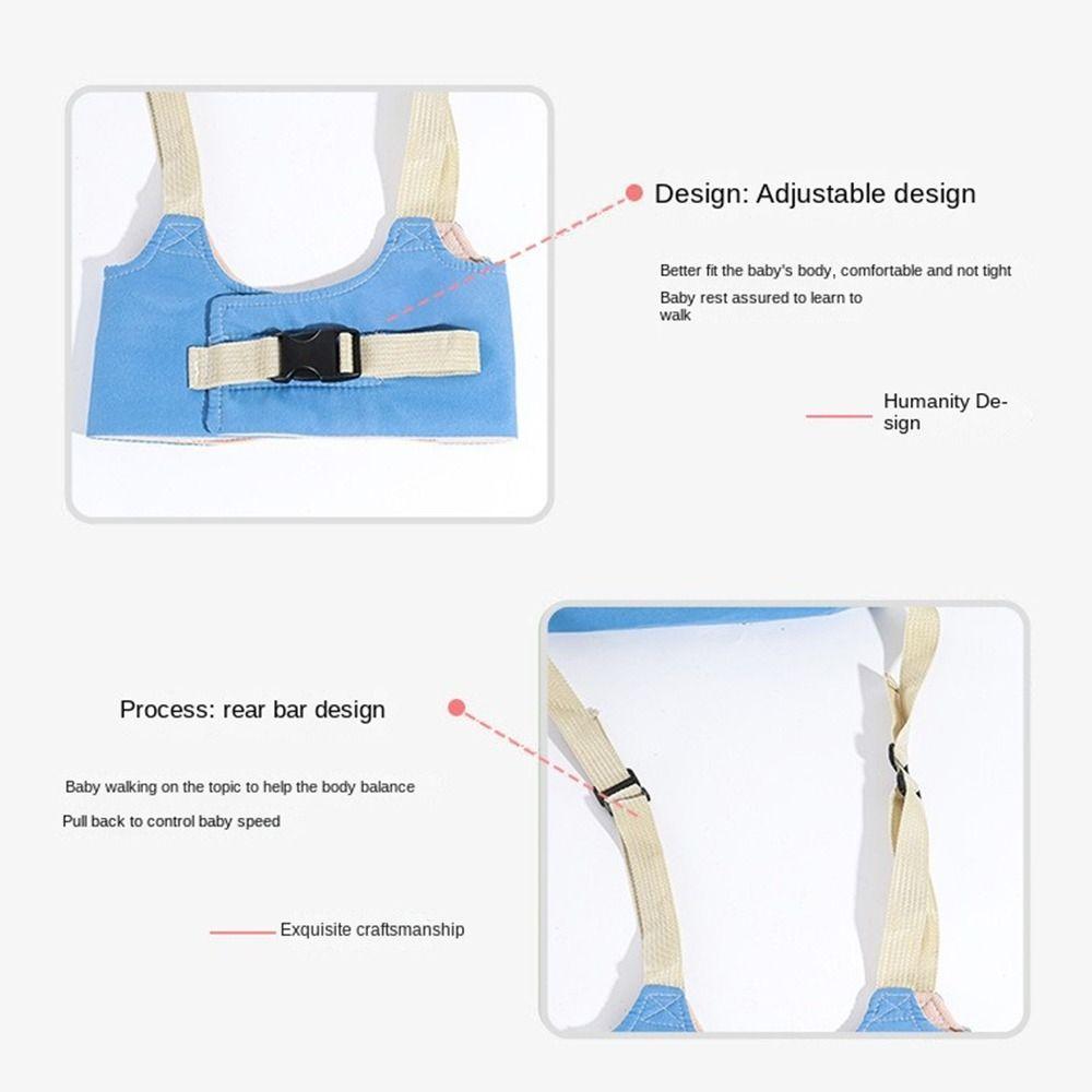 Adjustable Infant Walking Harness Safety Walking Assistant Strap Portable Baby Walker Belt Reins