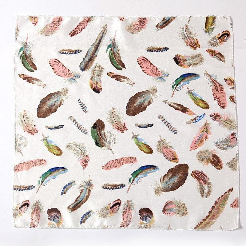 2021 Small Size Women Scarf Fashion Print Silk Scarves Square Neck Office Satin Handkerchief Bandana Foulard