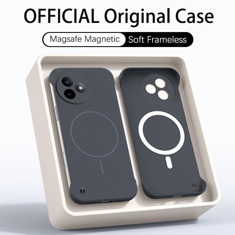 Роскошный Ультратонкий Матовый Безрамочный Чехол из ПК для Magsafe Poco F5 F6 F7 PRO F7 Ultra X7 Pro Магнитный Ударопрочный Гладкий Чехол