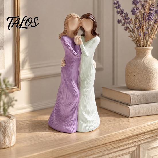 Meaningful Birthday Gifts for Sister Angel Figurines, Hand Carved Resin Statue Living Room Durable Carvings Decor Bedroom Decor, Heartwarming