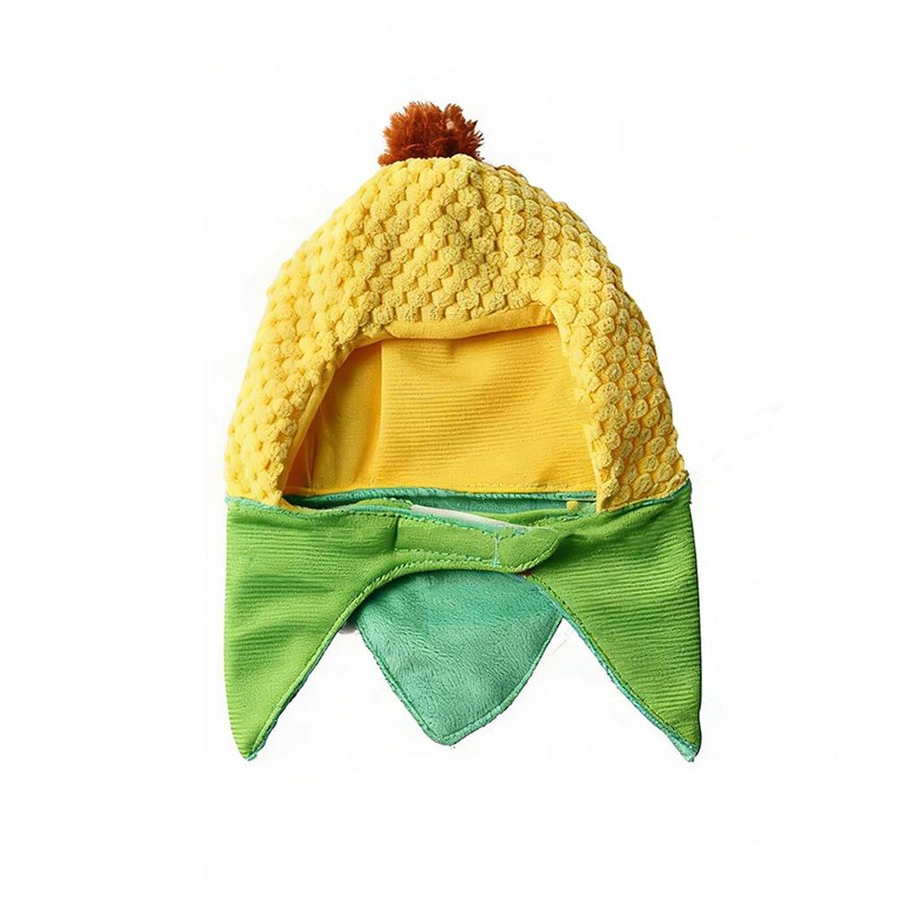 Pet Costume Warm Pet Corn Hat Cute Comfort Cat Head Cover Soft Funny Pet Headgear Training