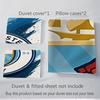 3Pcs Manchester City Crest Bedding Sets For All Sizes New 3D Printed Bed Cover Comforter Duvet Cover Pillowcase Bedroom Decoration
