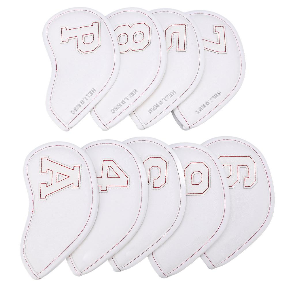 9шт. чехлы для головок клюшек для гольфа, водонепроницаемые солнцезащитные чехлы для клюшек для гольфа, большие защитные цифры