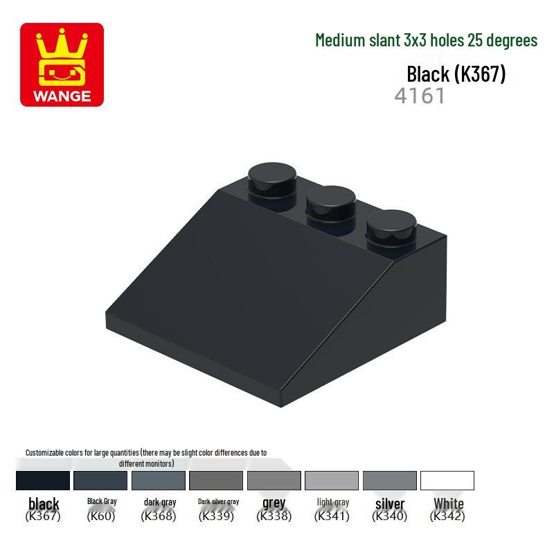 Wange Small Particle Building Blocks: 928192W 3038 4161 Half-slope Boy Assembly Toy Compatible Set