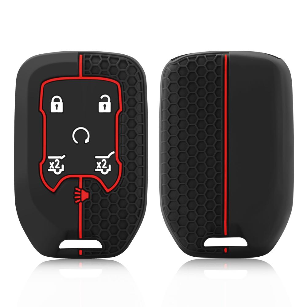 Для GMC Terrain Acadia силиконовый чехол для автомобильного ключа для Chevrolet Tahoe Yukon XL защитный чехол для ключа дистанционного управления для брелка сигнализации