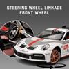1:24 911 Gt3 Rsr Cayenne Игрушки-машинки Литая модель из сплава Открывающиеся двери со звуком и светом Инерционные машинки Детский подарок Коллекция