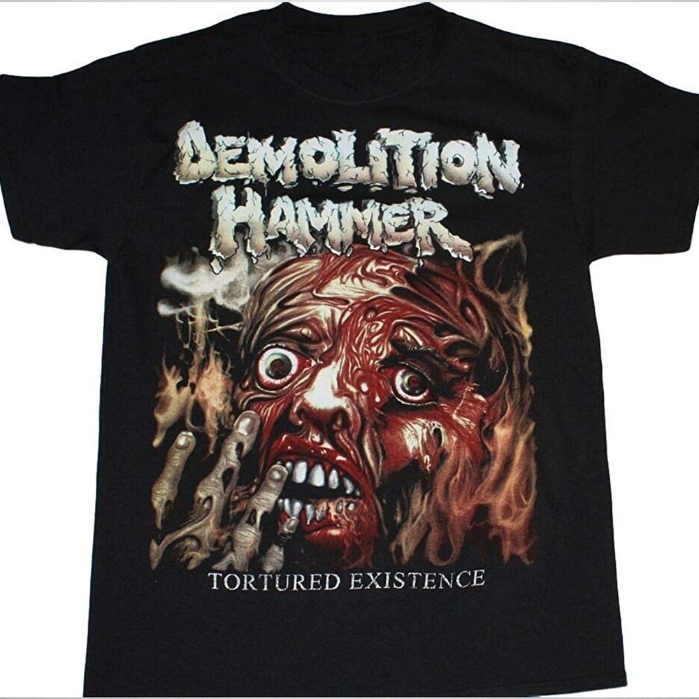 RETRO Demolition Hammer album T-shirt Black Cotton All Sizes S to 5Xl Unisex T-Shirt