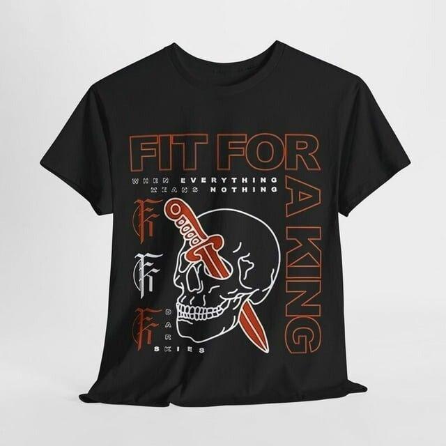 Unisex shirt Cotton Oversize Large Size Fit for a King T-shirt Full Size Gift For Fan NI858
