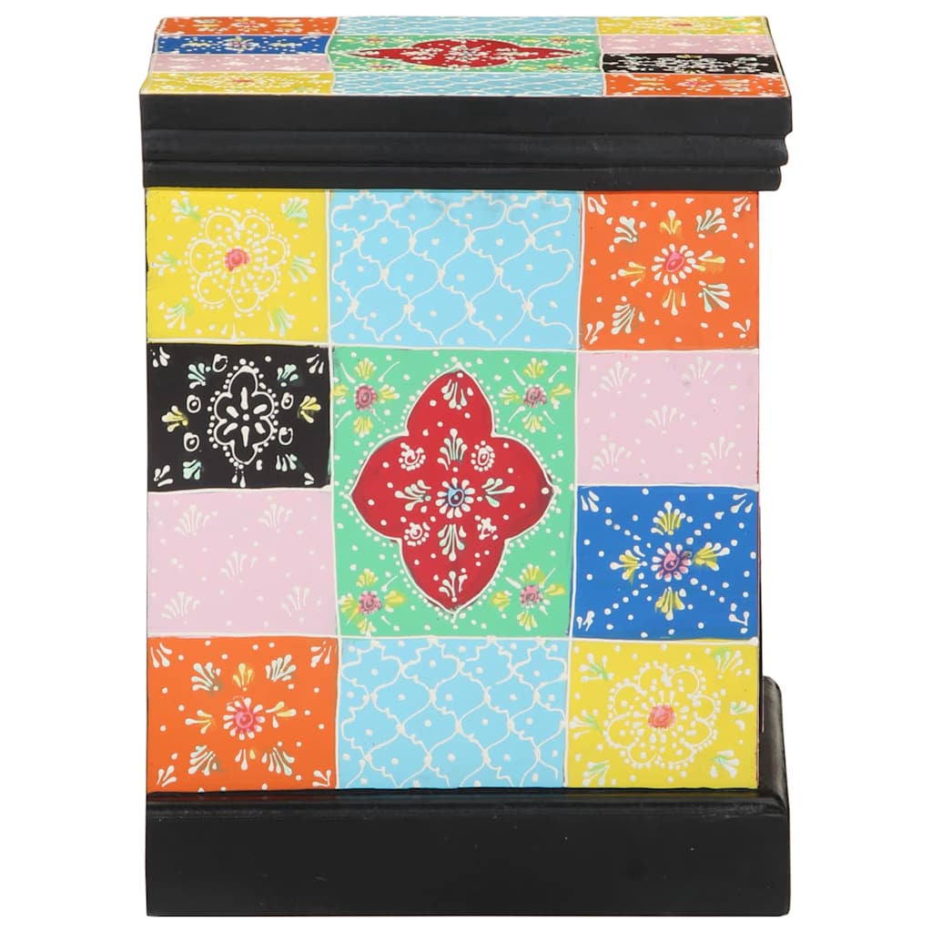 Nightstand Multicolored 40 x 35 x 45 cm Solid Mango Wood