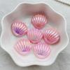 12 шт. Смола 3D Радужные ракушки Кабошоны с плоским дном Аксессуар для скрапбукинга DIY Декор для дома Фигурки Поделки