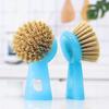 Pot Abs Handle Scrubber With Nylon Bristles For Easy Dishwashing Cleaning And