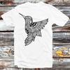 230 Gsm 100% Cotton Black Hummingbird Mandala T Shirt Vintage Retro Cool Gift Mens Womens Unisex Cartoon Anime Top Tee B942