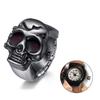 Lancardo Skull and Crossbones Ring Watch, One Size Fits All, with Cover, Analog, Easy To Read, Perfect for Everyday Life, Commuting, Christmas, Birthd