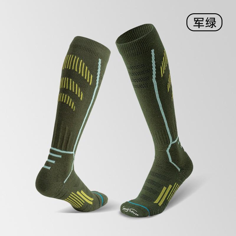 Thick Warm Ski Socks Men Women Kids High Calf Athletic With Terry Bottom Anti-Slip Moisture Wicking Winter Sport