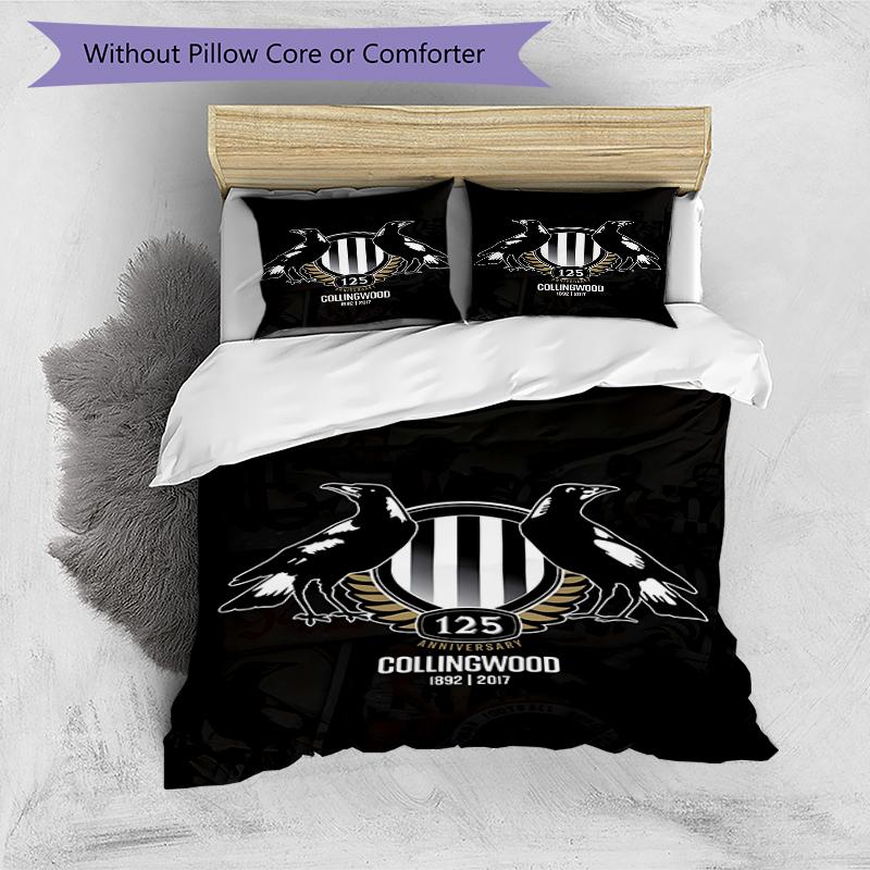 3pcs Football Team (47) Design Cover Set - HD Printed Bedding with 1 Cover and 2 Pillowcases - Perfect for Home and Dorm Decor