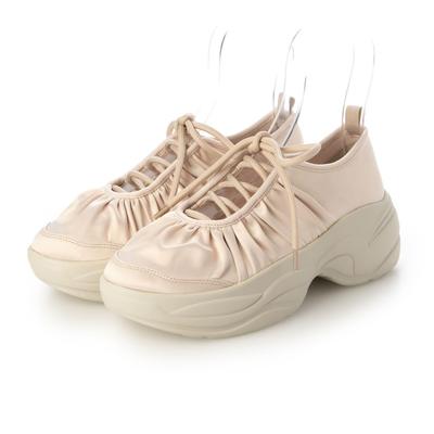 Женские ботильоны-кроссовки на платформе Evol со шнуровкой и кружевной отделкой, розовые, маленькие