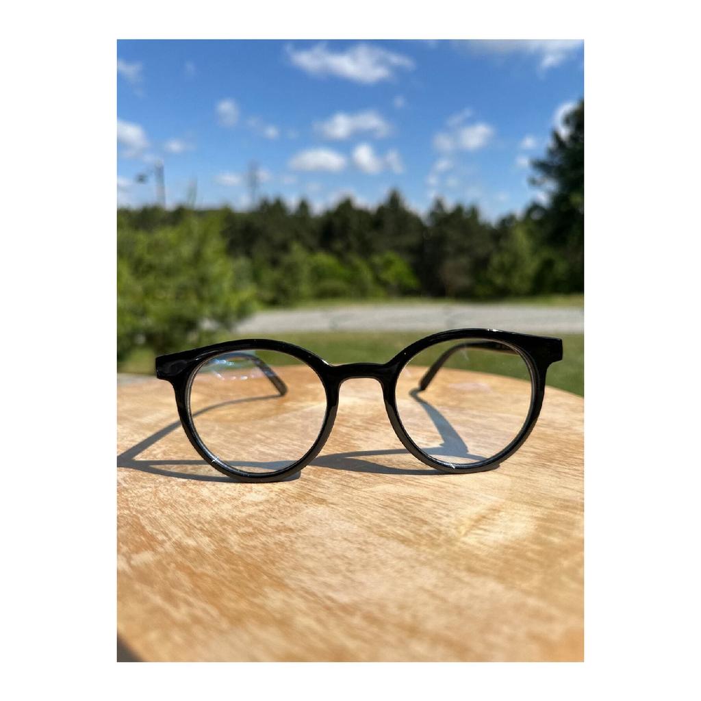 Vo026 Прозрачные толстые круглые унисекс прозрачные стеклянные защитные очки синего света