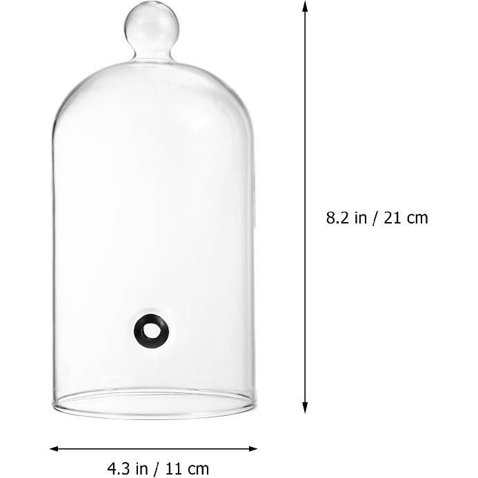 DOITOOL Smoking Cloche Dome Cover Glass Food Cover for Smoke Infuser Smoker Smoking Infusion Plates Bowls and Glasses