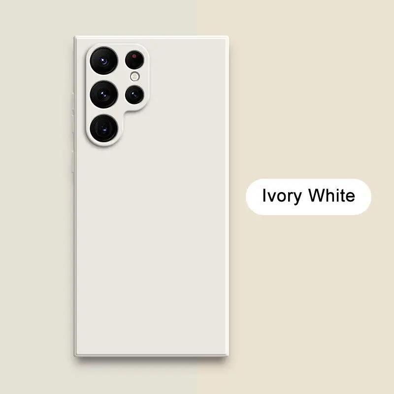 New Square Liquid Silicone Case For Samsung Galaxy S23 S22 S21 S20 Ultra Plus S21FE S20FE Note20Ultra A12 A52 A14 A54 A13 A33 A53 A73 Shockproof Case