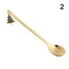 Fashion Christmas Xmas Gifts Coffee Spoon Stainless Steel Tableware Table Ornament