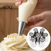 Wedding Cake Decoration Tools 7PCS Russian Piping Tips Set, Stainless Steel Decorating Easy Frosting Nozzles for Cakes Nozzles, Baking Supplies