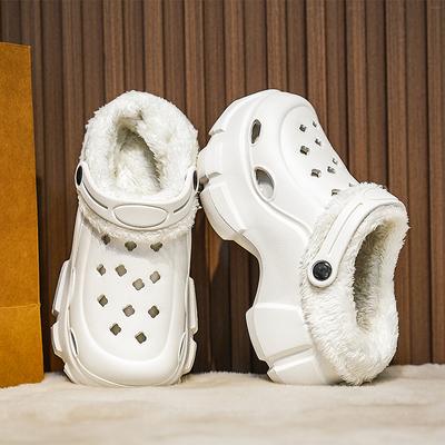 Женские зимние сандалии на платформе, тапочки, обувь для улицы, обувь на толстой подошве, легкие дышащие женские меховые балетки, тапочки