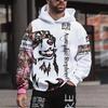 Men's Hoodie for Men Dragon Graphic 3D Print Sweatshirts Outdoors Pullover Clothing Daily Fashion Autumn Oversized Long Sleeve