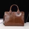 New Men's Handbag Horizontal Korean Men's Bag Shoulder Messenger Business Computer Briefcase Retro Trendy Bag
