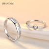 Корейская версия простого кольца для влюбленных пар, пара модных живых ЛЮБОВНЫХ писем, открывающихся регулируемых колец, ювелирных изделий