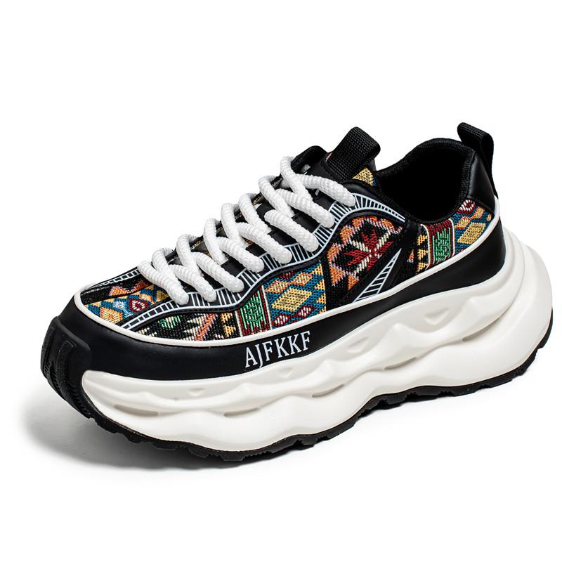 New Men's Thick-soled Height-increasing, Fashionable, Comfortable and Casual Sports Shoes, Loafers and Canvas Shoes