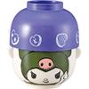 Sanrio "Kuromi" Large Dinnerware Set (Soup Bowl and Rice Bowl), Approx. 11 X 7cm Diameter, Purple, Kuromi Merchandise, Birthday Gift, SAN4642-4
